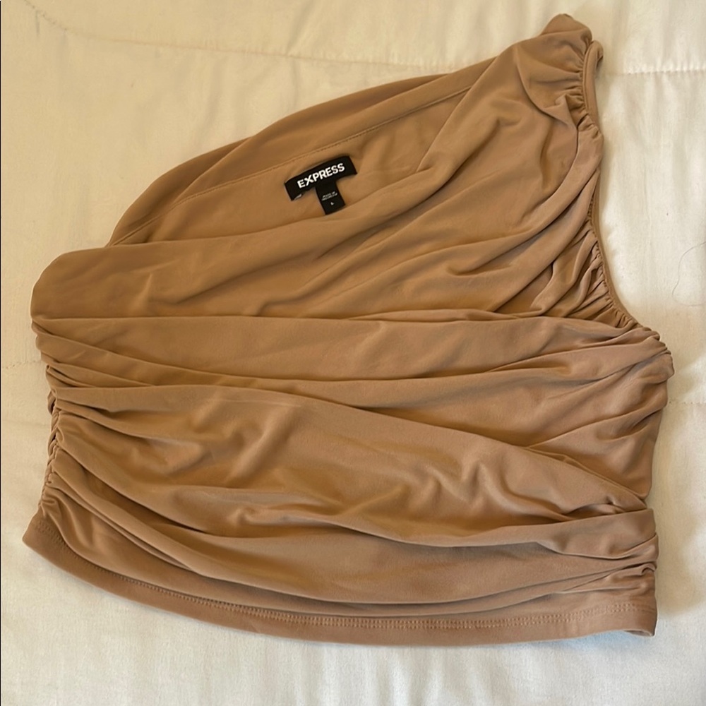 Express One-Shoulder Draped Top